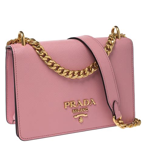 prada pink leather handbag|prada padded nylon shoulder bag.